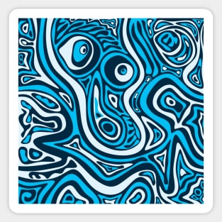 Blue Shapes Sticker